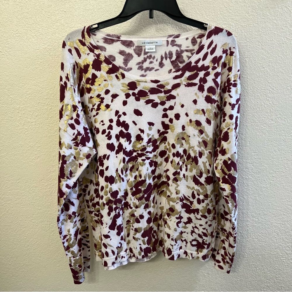 Liz Claiborne Long Sleeve Tee Size Large
